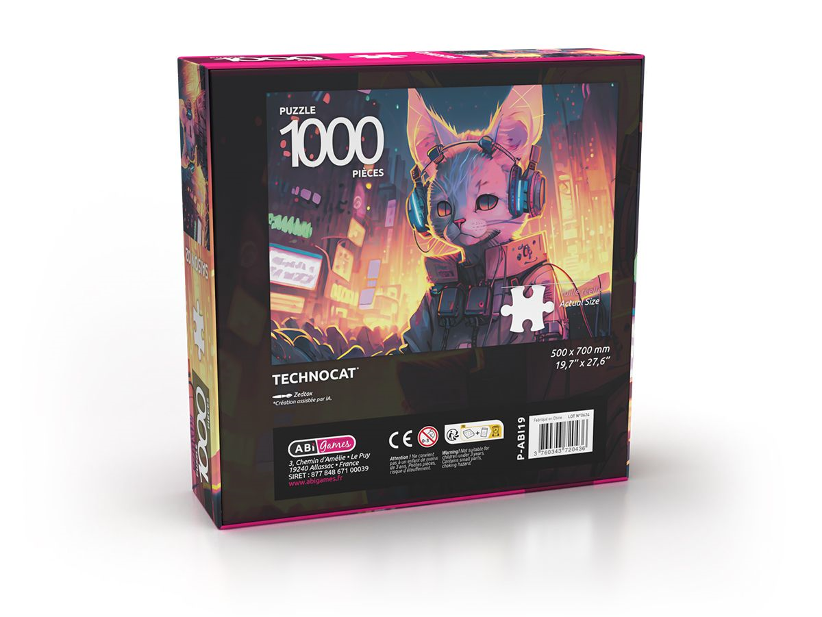 Puzzle 1000 pièces - Technocat