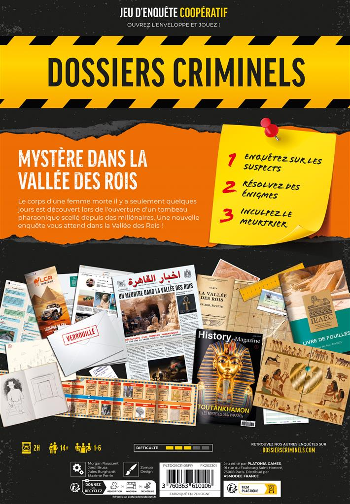 Dossiers Criminels Mystère Dans La Vallée Des Rois