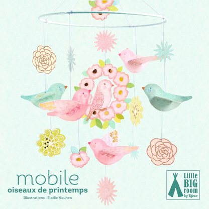 MOBILE PAPIER - Oiseaux de printemps - FSC MIX