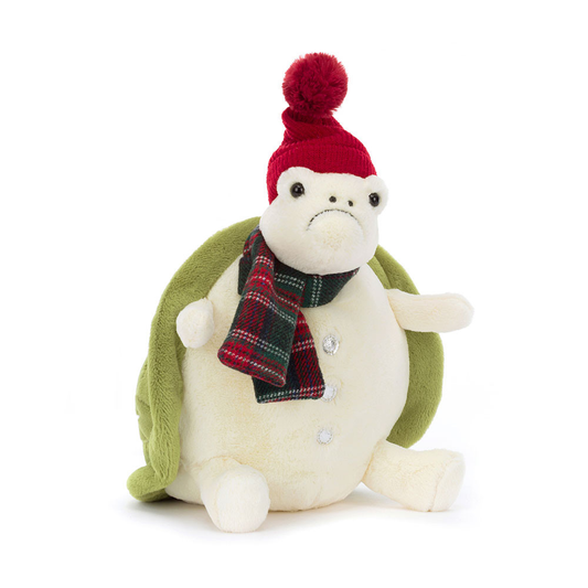 Snowman Timmy Turtle - 28cm x 20cm x 16cm