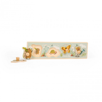 Puzzle encastrable 4 animaux - Trois petits lapins
