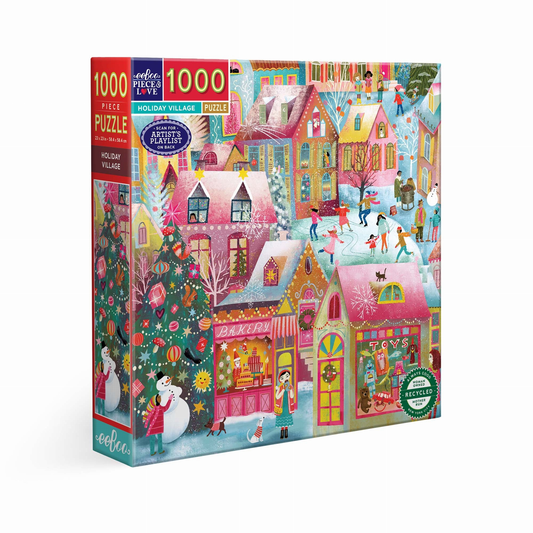 HOLIDAY VILLAGE - Puzzle 1000 pièces Eeboo
