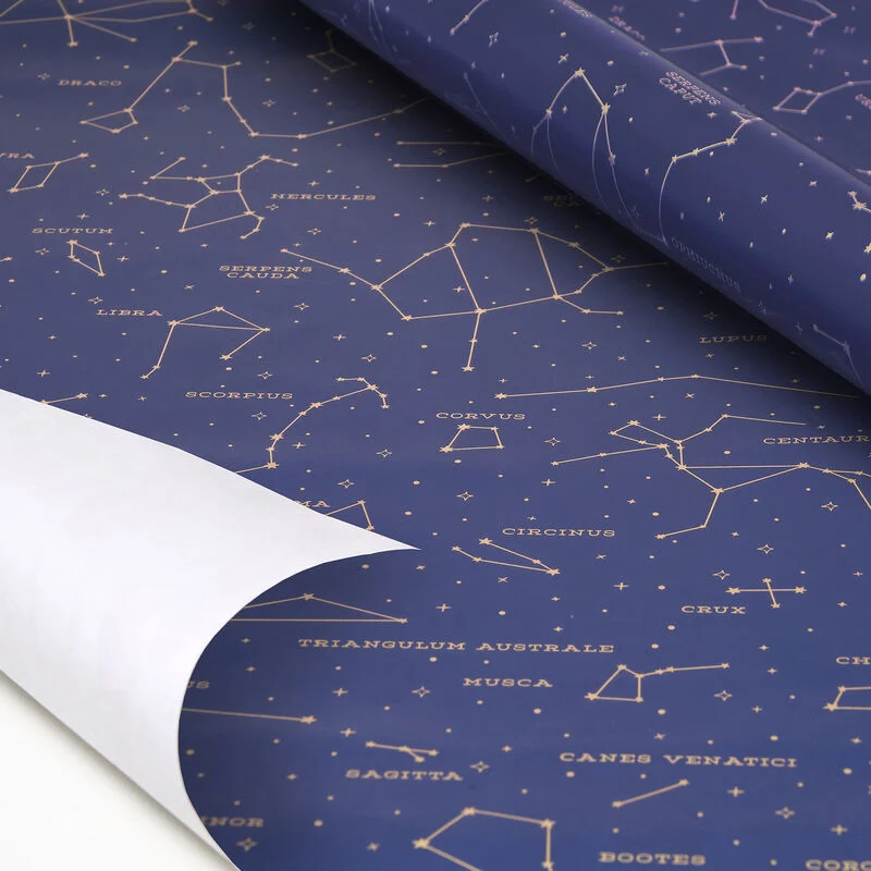 PAPIER CADEAU - WRAPPING PAPER - CONSTELLATION - 70 x 200 cm