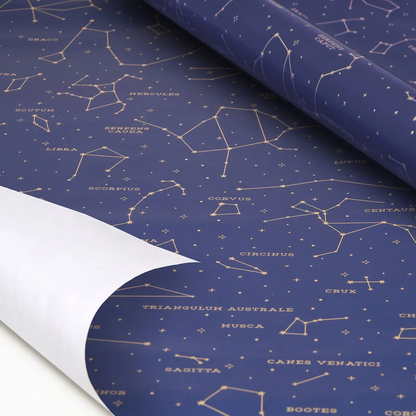 PAPIER CADEAU - WRAPPING PAPER - CONSTELLATION - 70 x 200 cm