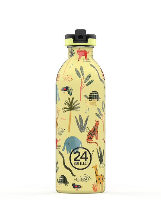 Urban Bottle 050 - Jungle Friends - Colored Sport Lid - 500 mL