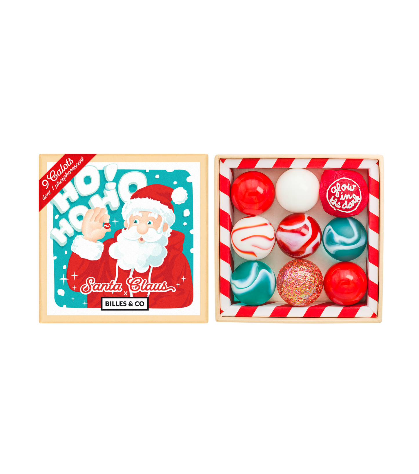 Billes - MINIBOX-CALOTS-04 - Mini Box Calots Santa Claus