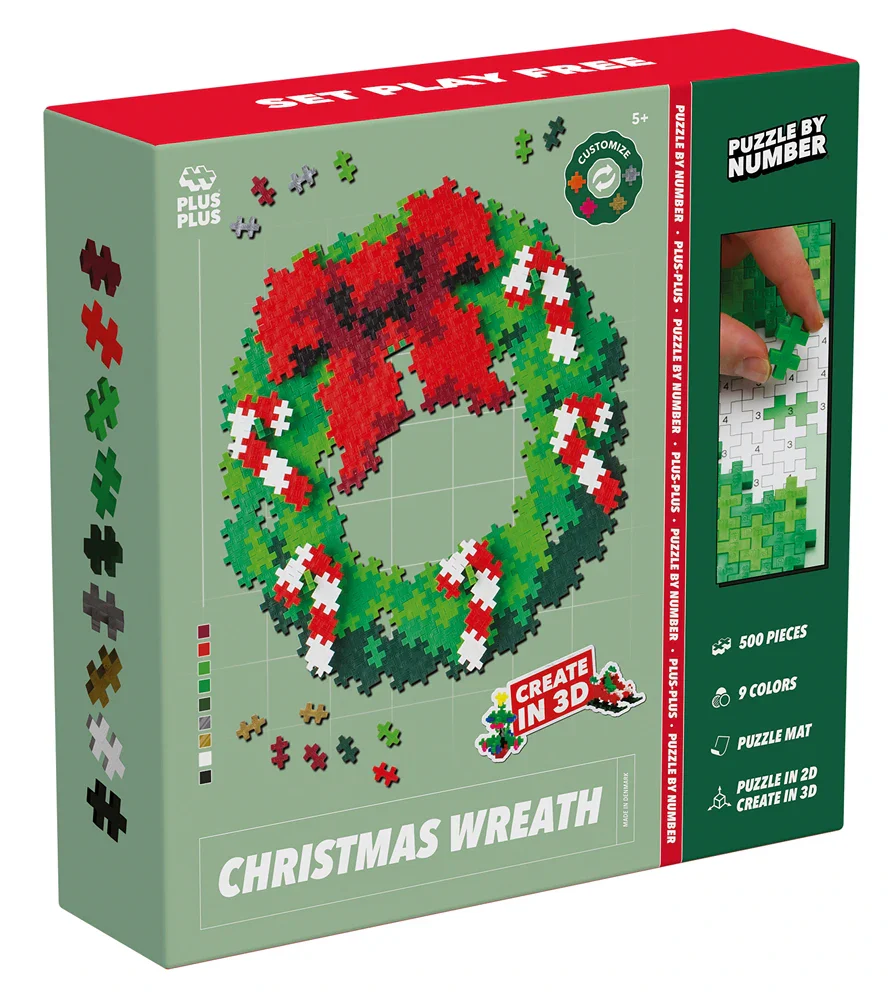 Puzzle Couronne de Noël - 500 Pcs