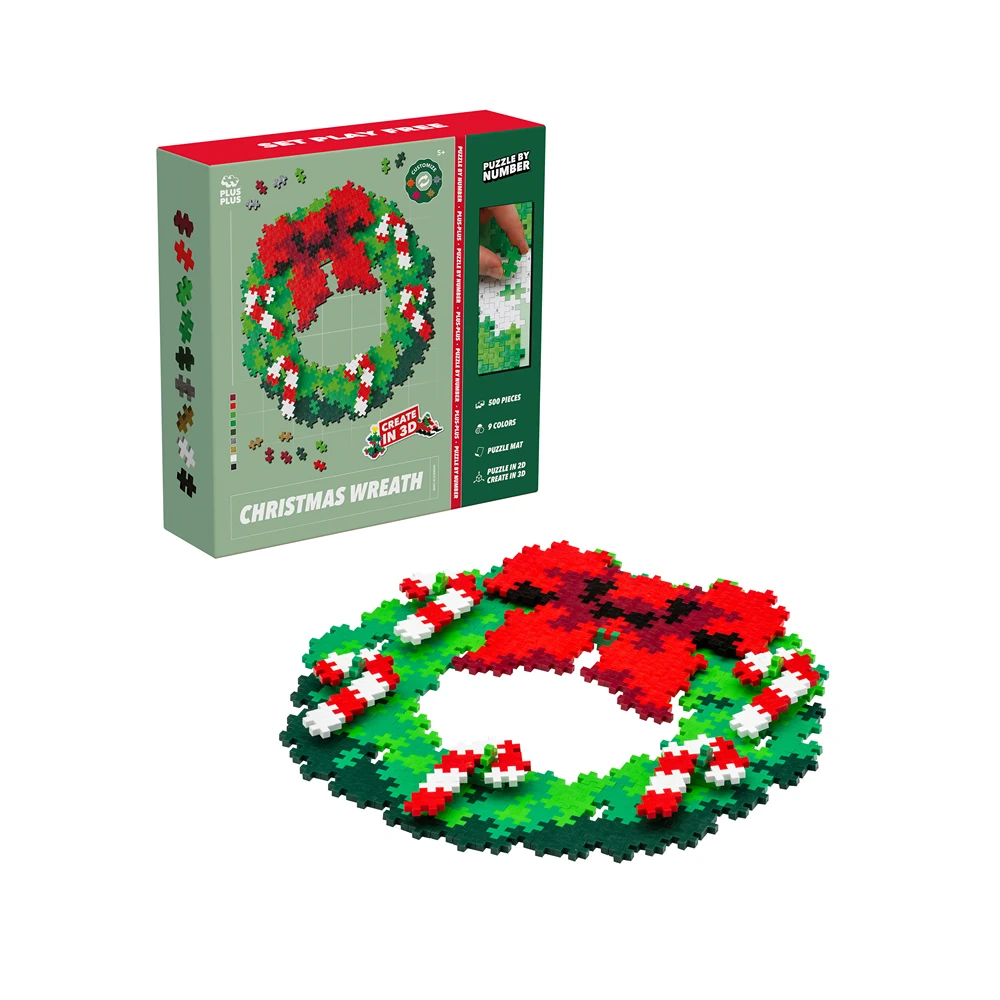 Puzzle Couronne de Noël - 500 Pcs