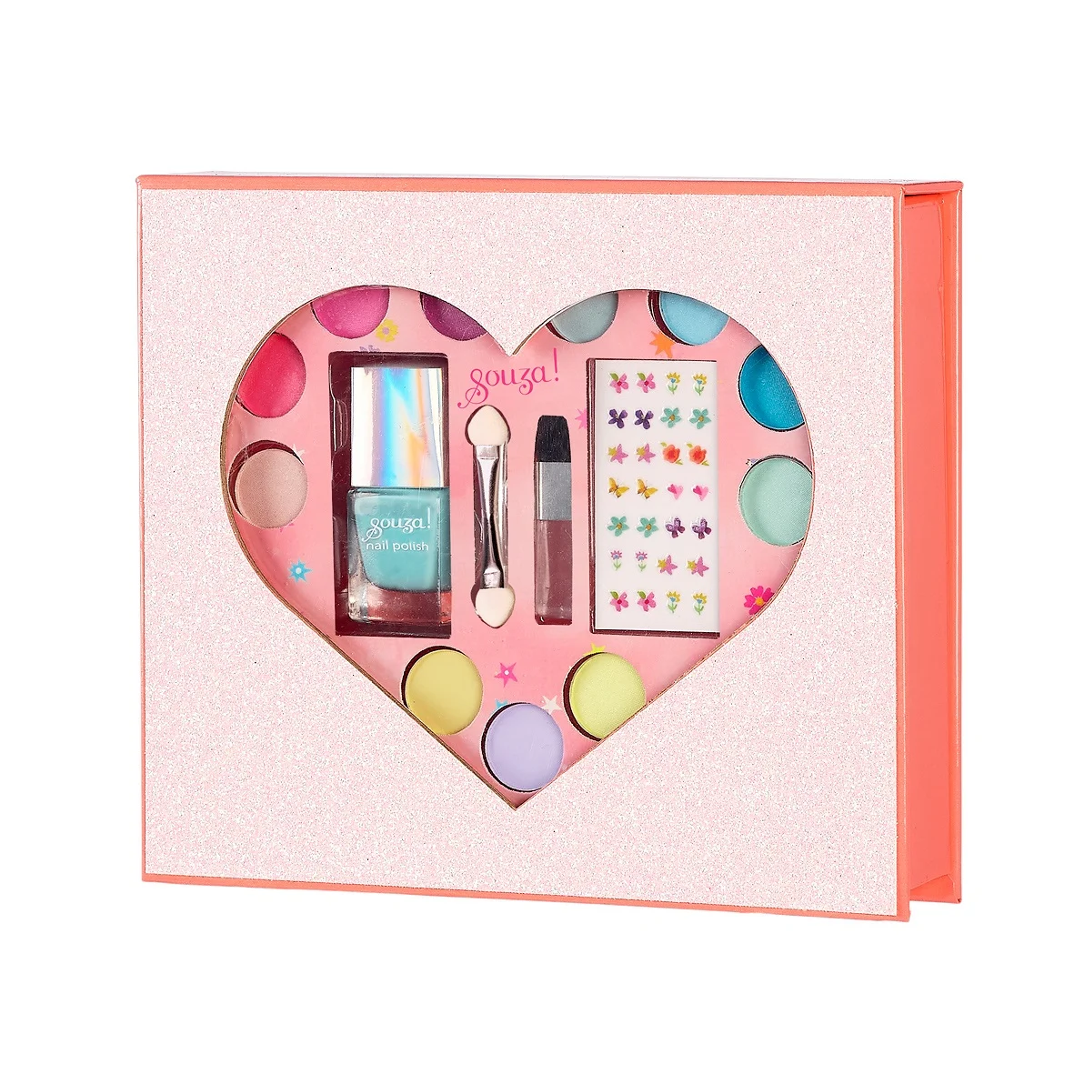 Set maquillage cœur en boîte cadeau