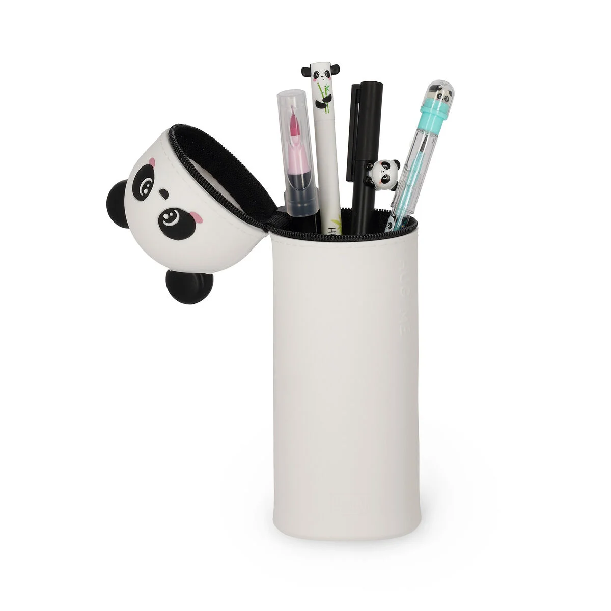 2-IN-1 SILICONE PENCIL CASE - KAWAII - PANDA