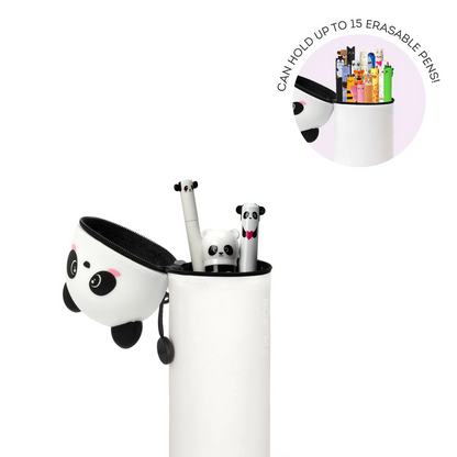 2-IN-1 SILICONE PENCIL CASE - KAWAII - PANDA