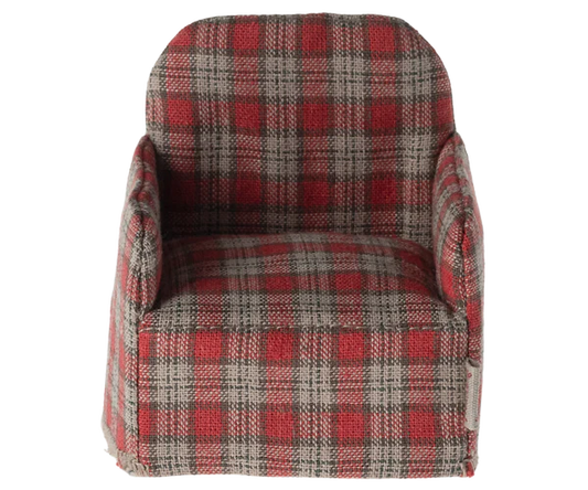 Fauteuil, Souris - Rouge, vichy
