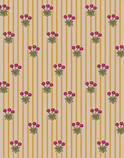Robe Daisy et son headband croisé en coton Pâquerettes avec passepoil