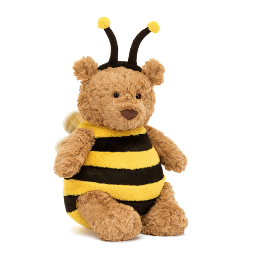 Bartholomew Bear 'Bumblebee' - 26cm x 14cm x 14cm