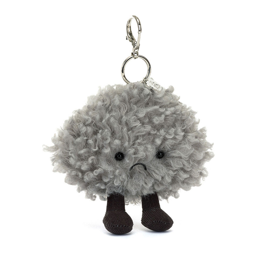 Amuseables Storm Cloud Bag Charm - 13cm x 8cm x 13cm