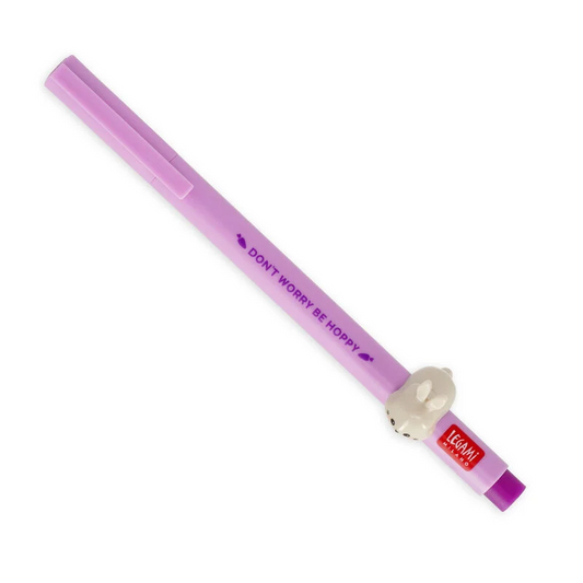 GEL PEN WITH ANIMAL DECORATION - LOVELY FRIENDS - BUNNY