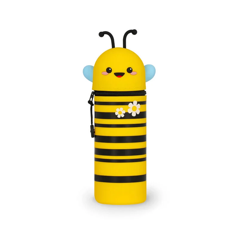 2-IN-1 SILICONE PENCIL CASE - KAWAII - BEE