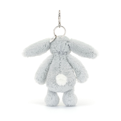 Bashful Silver Bunny Bag Charm - 18cm x 5cm x 4cm