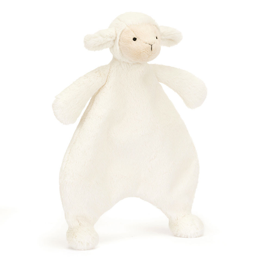 Bashful Lamb Comforter - 27cm x 20cm x 7cm