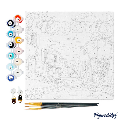 Mini Peinture par numéros Figured'Art - Printemps en Provence