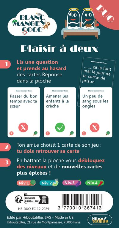 BLANC MANGER COCO : Plaisir à Deux