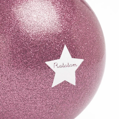 Ballon mouton pailleté 10 cm - Rose