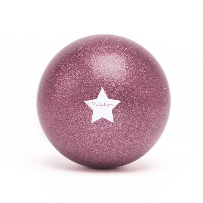 Ballon mouton pailleté 10 cm - Rose