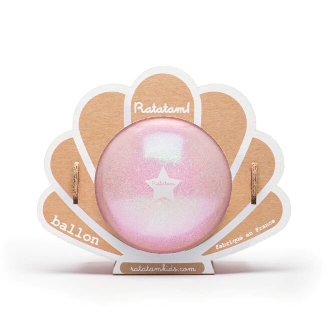 Ballon coquillage 10 cm - Rose