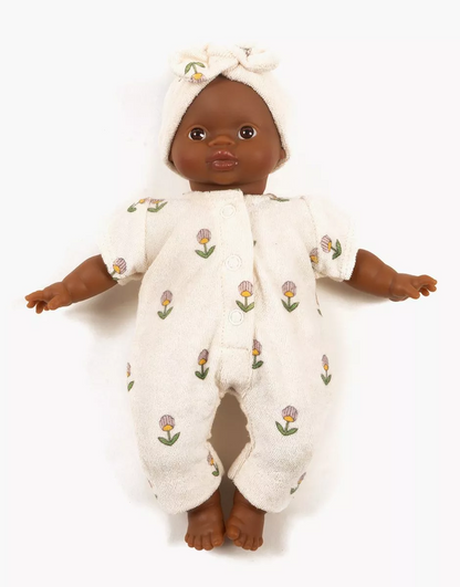Babies - Combinaison Lili et son headband en éponge Fleurs douces Emile & Ida