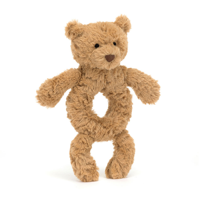 Bartholomew Bear Ring Rattle - 18cm x 8cm x 2cm