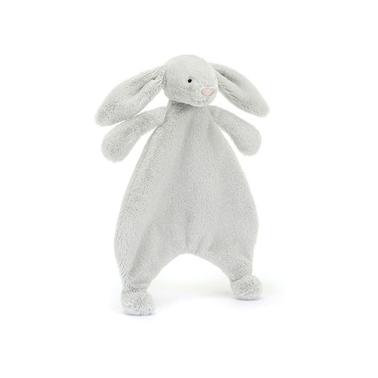 Bashful Silver Bunny Comforter - 27cm x 20cm x 7cm