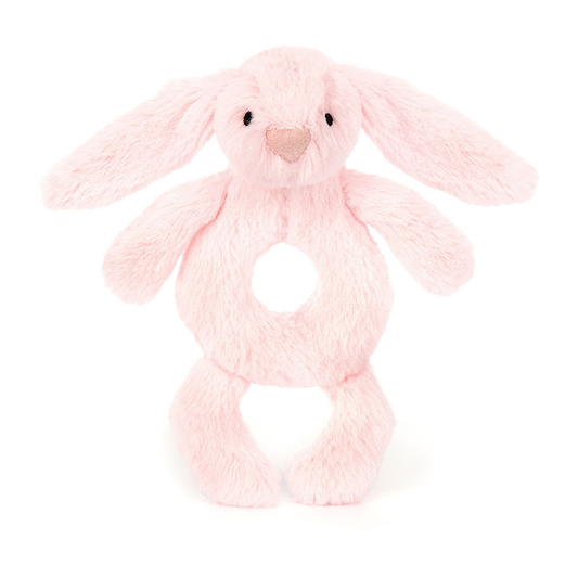 Bashful Pink Bunny Ring Rattle - 18cm x 8cm x 2cm