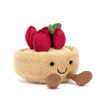 Amuseables Fleurette Tarte Aux Fraises - 11cm x 10cm x 9cm