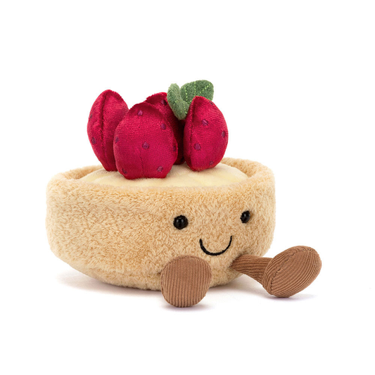 Amuseables Fleurette Tarte Aux Fraises - 11cm x 10cm x 9cm