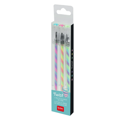 3 STYLOS À ENCRE GEL MULTICOL. - TWIST_KIT - MULTICOLOR