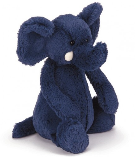 Bashful Blue Elephant Original - 31cm x 12cm x 9cm
