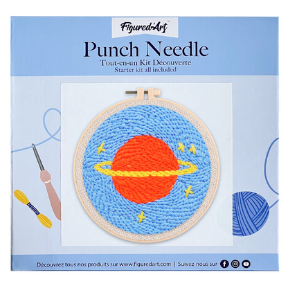 Punche Needle Figured'Art - "PLANETE SATURNE"
