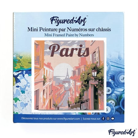 Mini Peinture par numéros Figured'Art - Vue de Paris