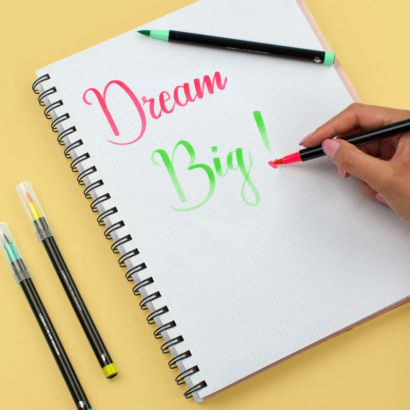 Set de 12 feutres pinceaux - Brush markers - Bright colours