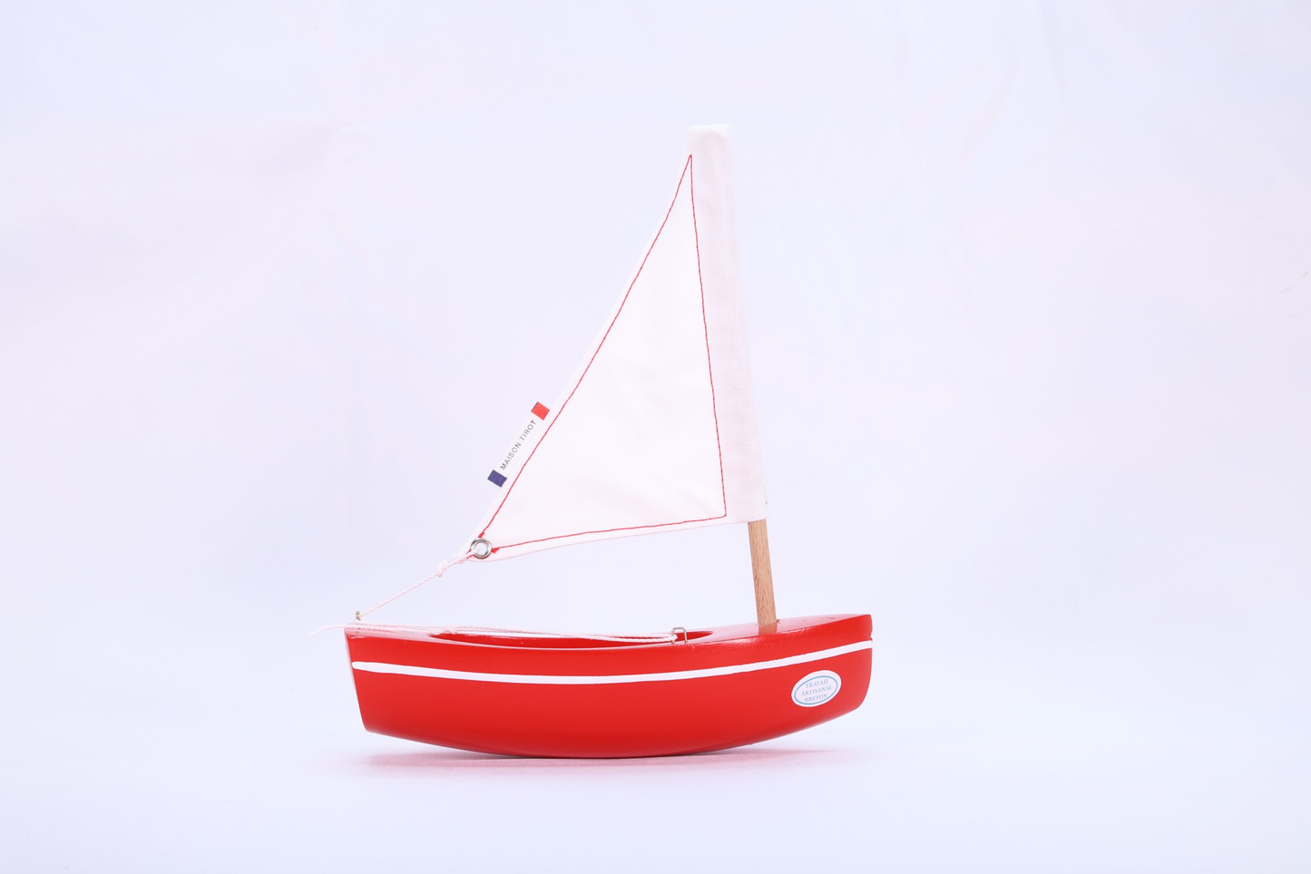 Bateau le Bâchi - 17 cm - Rouge