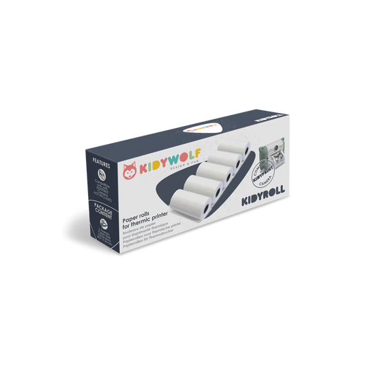 KIDYROLL 1 x 5 classic paper rolls for KIDYPRINT