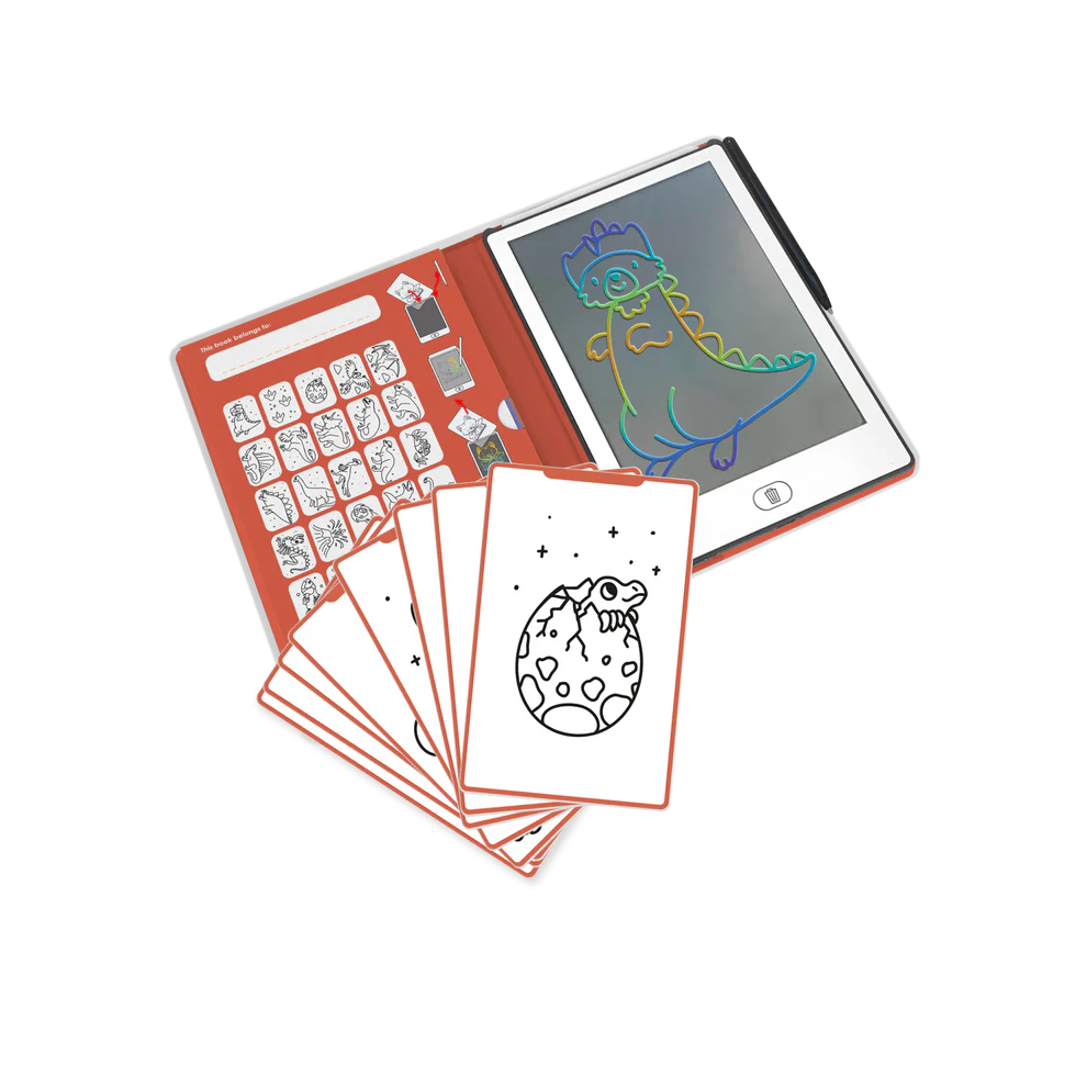 KIDYDRAW-MINI Tablette à dessin 30 Dinos