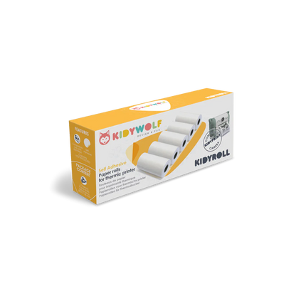 KIDYROLL 1 x 5 Stickers paper rolls for KIDYPRINT