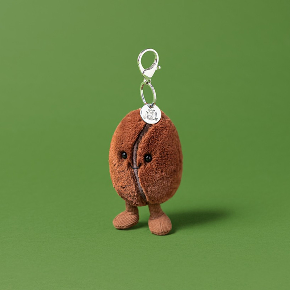 Amuseables Coffee Bean Bag Charm - 17cm x 7cm x 4cm