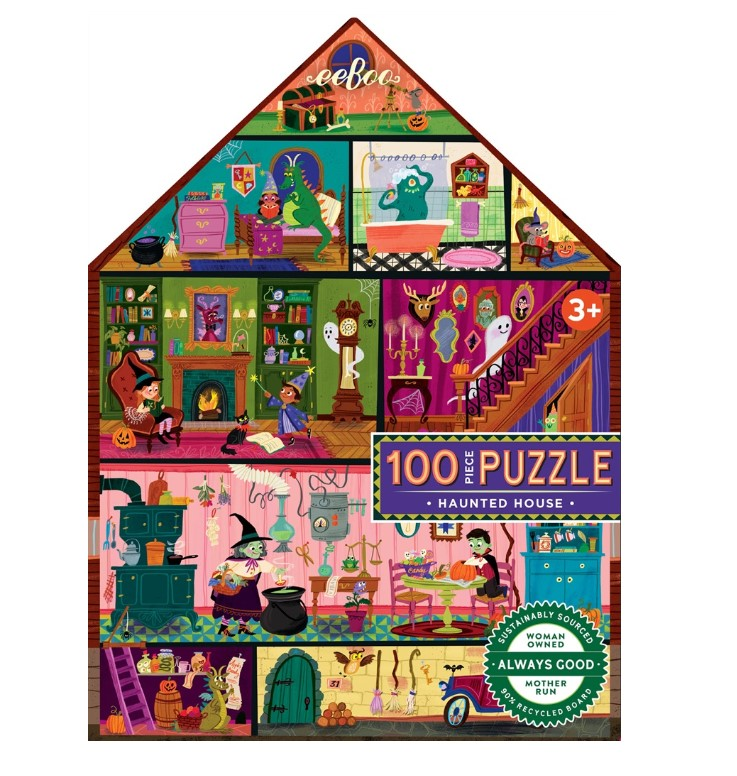 MAISON HANTEE - Puzzle 100 pièces Eeboo