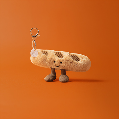 Amuseables Baguette Bag Charm - 4cm x 15cm x 8cm