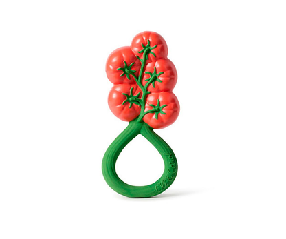Hochet Anneau de Dentition Tomato Rattle Toy - 13,5 cm