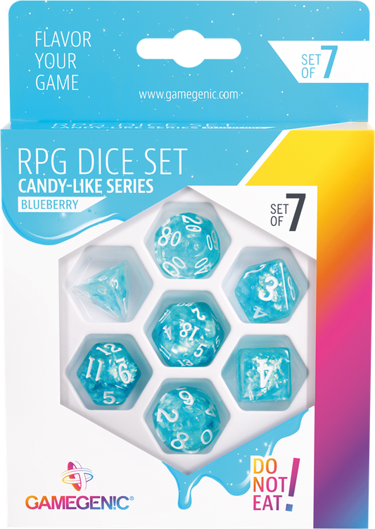 Candy-like Series - Blueberry- Set de 7 Dés