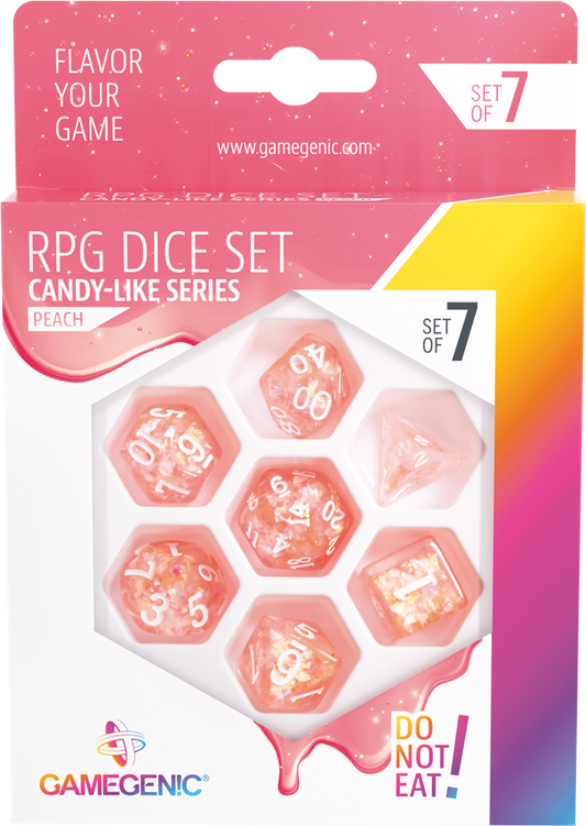 Candy-like Series - Peach- Set de 7 Dés