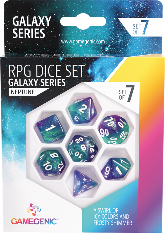 Galaxy Series -Neptune- Set de 7 Dés